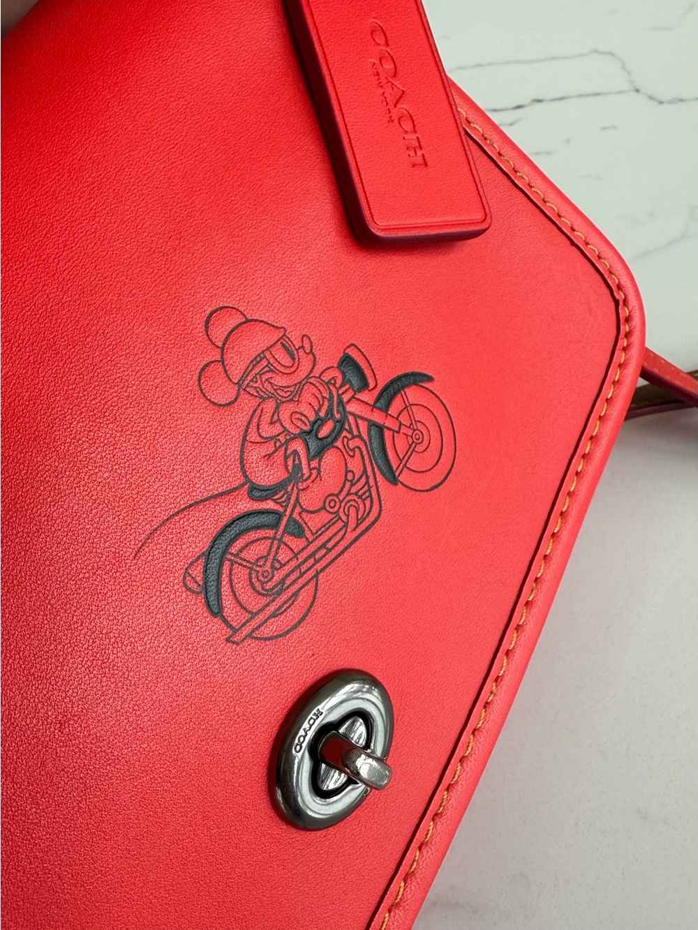 Coach x Disney Red Penny Crossbody with Mickey Limited - Picture 14 of 16